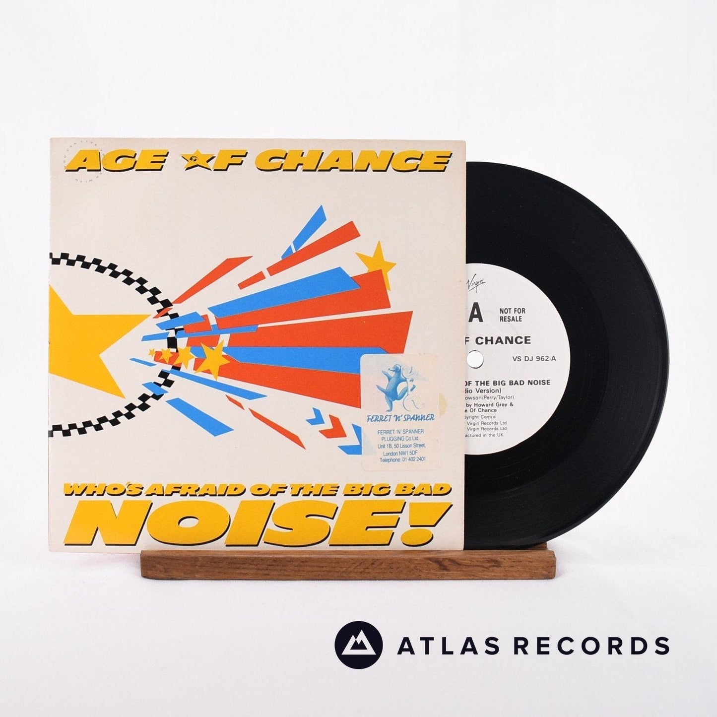 Age Of Chance - Who's Afraid Of The Big Bad Noise! - Promo 7" Vinyl Record - VG+/EX