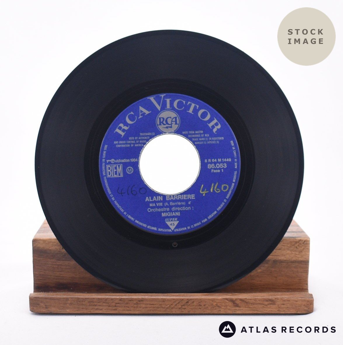 Alain Barrière - Ma Vie - 7" EP Vinyl Record