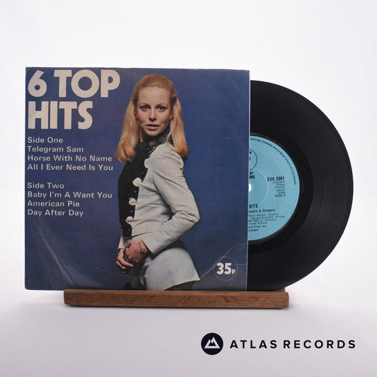 Alan Caddy Orchestra & Singers - 6 Top Hits - 7" Vinyl Record - VG+/VG+