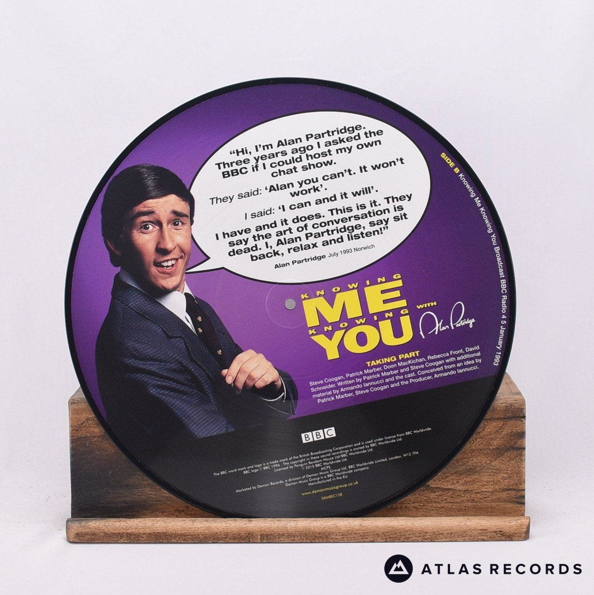 Alan Partridge - Knowing Me Knowing You - Limited Edition LP Vinyl Record