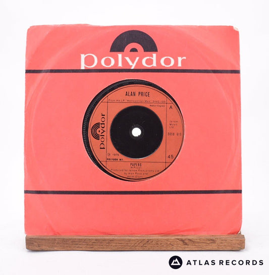 Alan Price - Papers - 7" Vinyl Record - VG+/EX