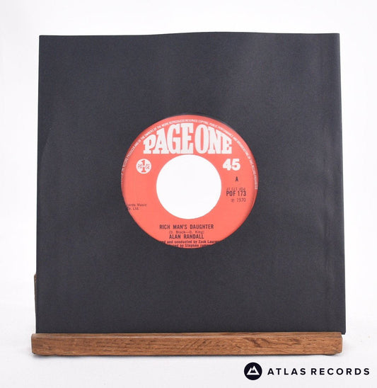 Alan Randall - Rich Man's Daughter - 7" Vinyl Record - EX