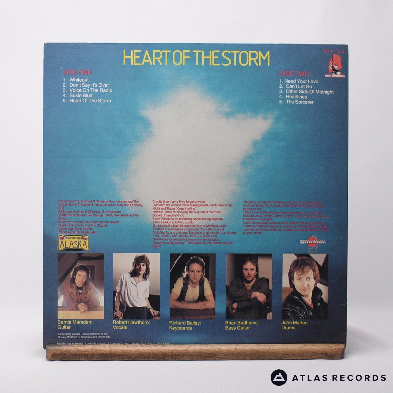 Alaska - Heart Of The Storm - LP Vinyl Record - EX/EX