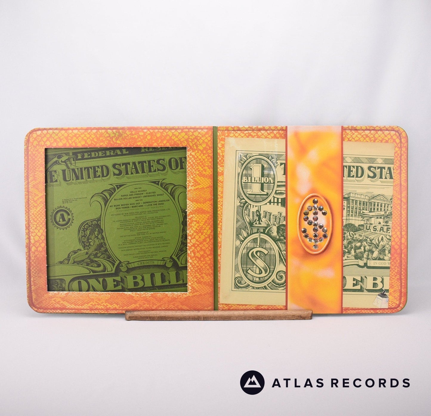 Alice Cooper - Billion Dollar Babies - A1 B1 LP Vinyl Record - VG+/VG+