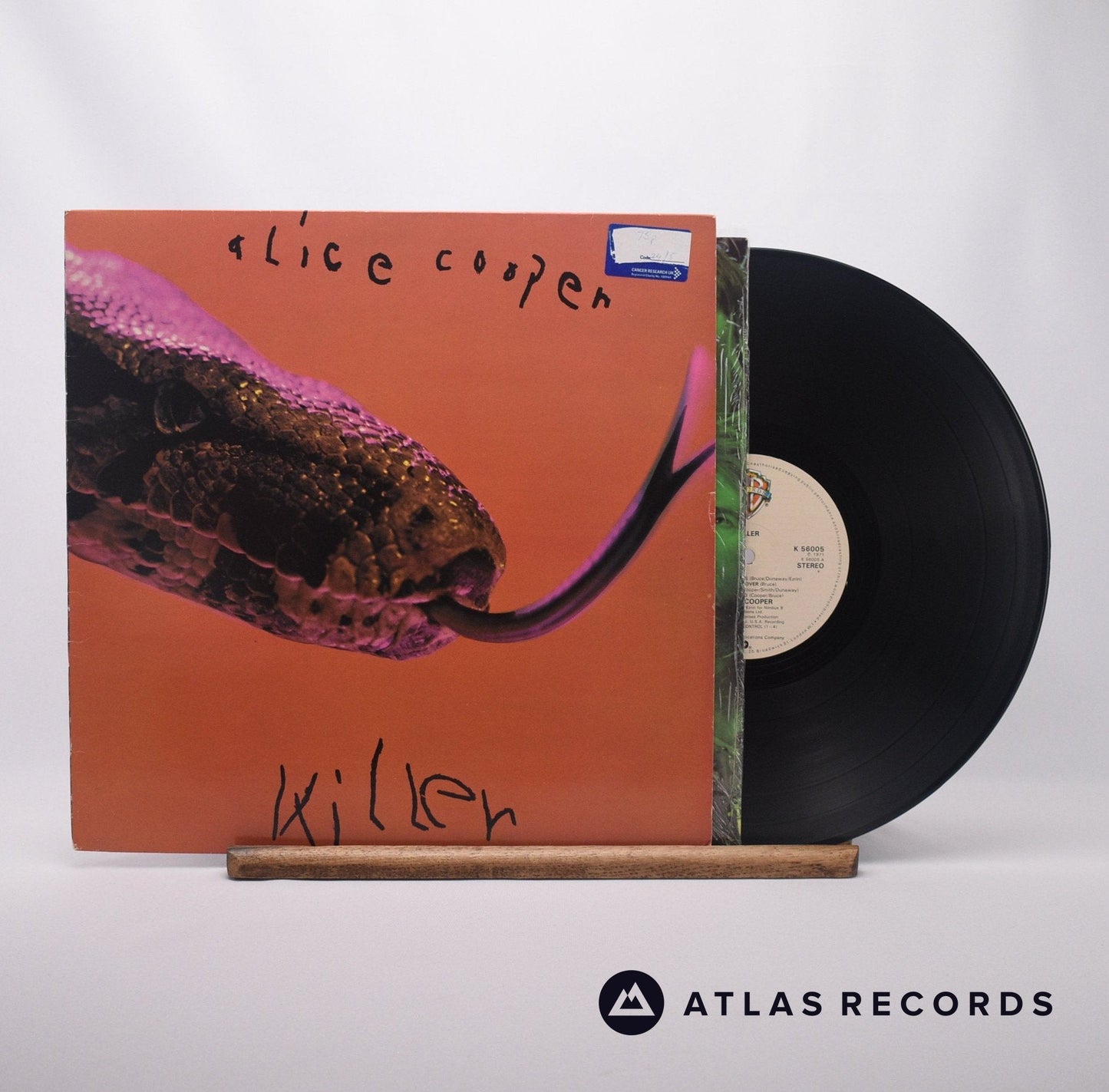 Alice Cooper - Killer - Reissue LP Vinyl Record - EX/VG+