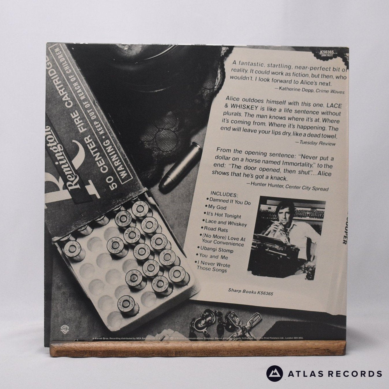 Alice Cooper - Lace And Whiskey - LP Vinyl Record - EX/EX