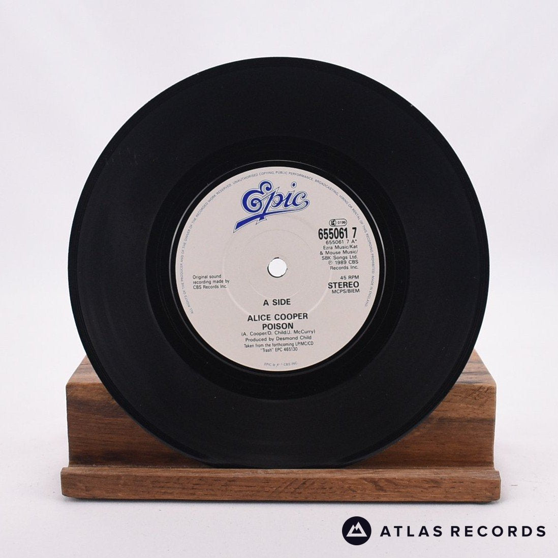 Alice Cooper - Poison - 7" Vinyl Record - EX/VG+