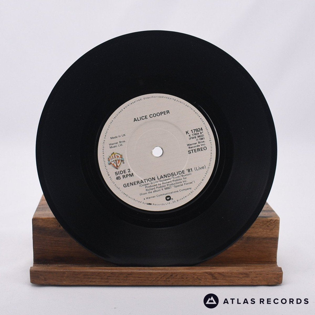 Alice Cooper - Seven & Seven Is - 7" Vinyl Record - VG+/VG+