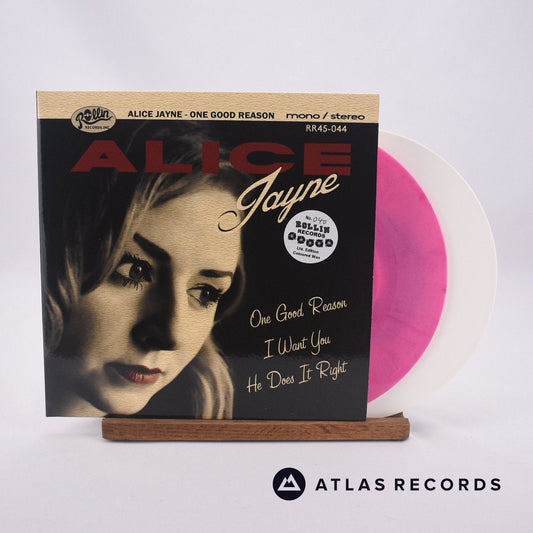 Alice Jayne - One Good Reason - White / Pink 2 x 7" EP Vinyl Record - NM/NM