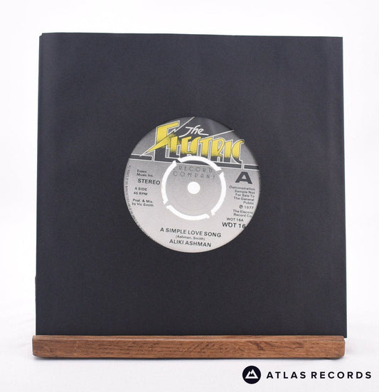 Aliki Ashman - A Simple Love Song - Promo 7" Vinyl Record - VG+