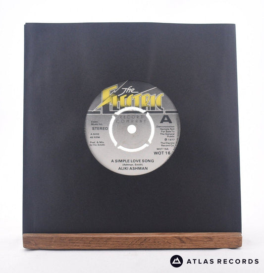 Aliki Ashman - A Simple Love Song - Promo 7" Vinyl Record - NM