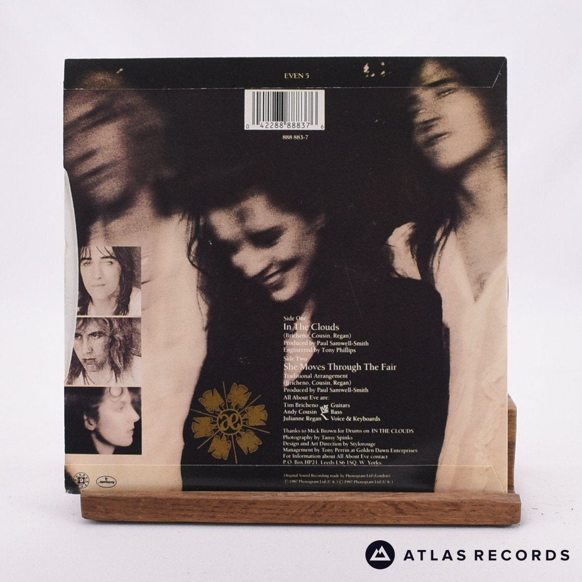 All About Eve - In The Clouds - 7" Vinyl Record - EX/EX