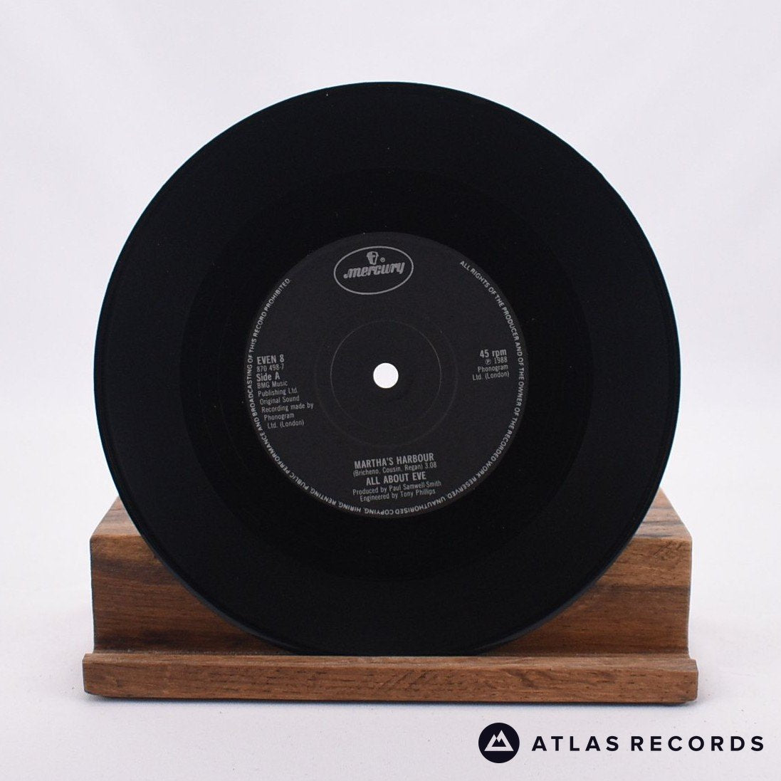 All About Eve - Martha's Harbour - 7" Vinyl Record - VG+/EX