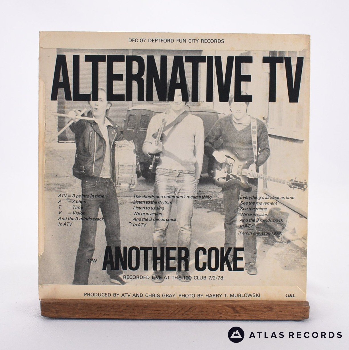 Alternative TV - Action Time Vision - 7" Vinyl Record - VG+/VG+