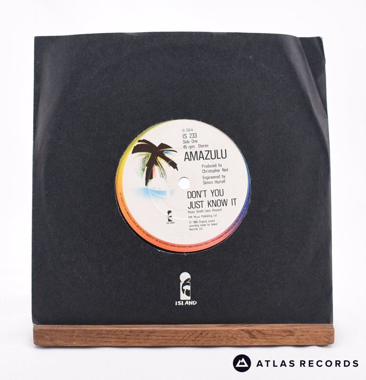 Amazulu - Don't You Just Know It - 7" Vinyl Record - VG+/EX