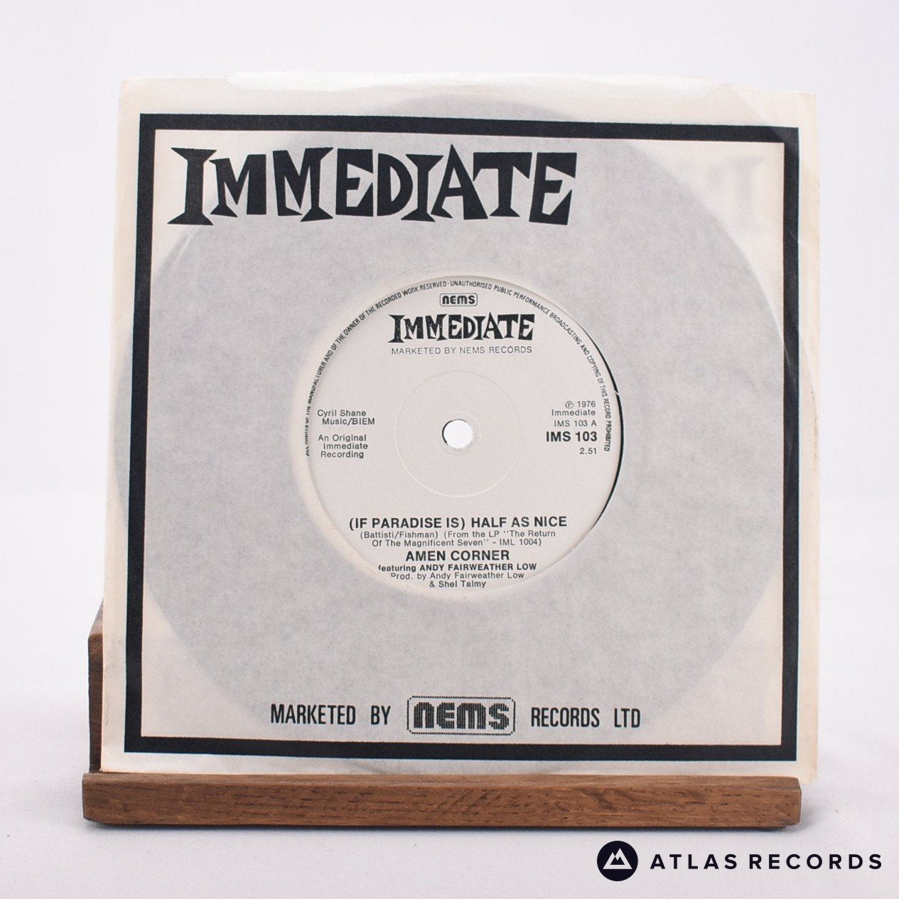 Amen Corner - (If Paradise Is) Half As Nice - 7" Vinyl Record - EX/NM