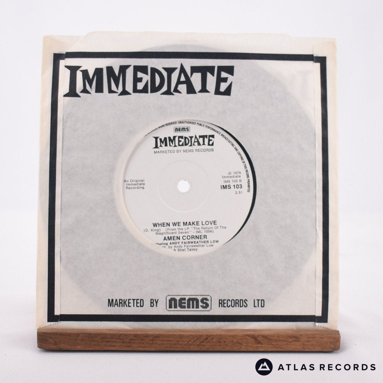 Amen Corner - (If Paradise Is) Half As Nice - 7" Vinyl Record - EX/NM