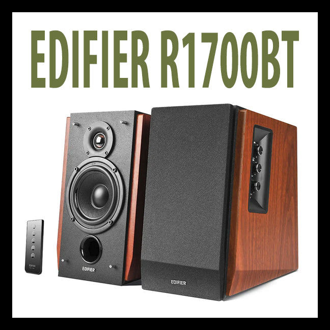 Edifier R1700BT Powered Bluetooth Speakers - Brown - IN-STORE PICKUP ONLY