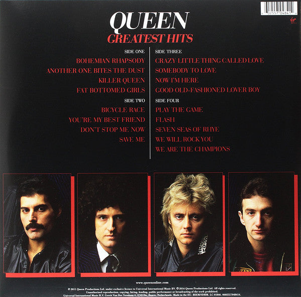 QUEEN - GREATEST HITS (1/2 SPEED MASTERED) (2LP) VINYL