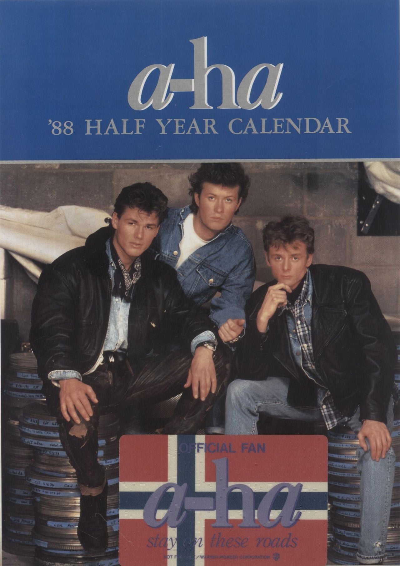 A-Ha Stay On These Roads + Sticker & Calendar Japanese Vinyl LP