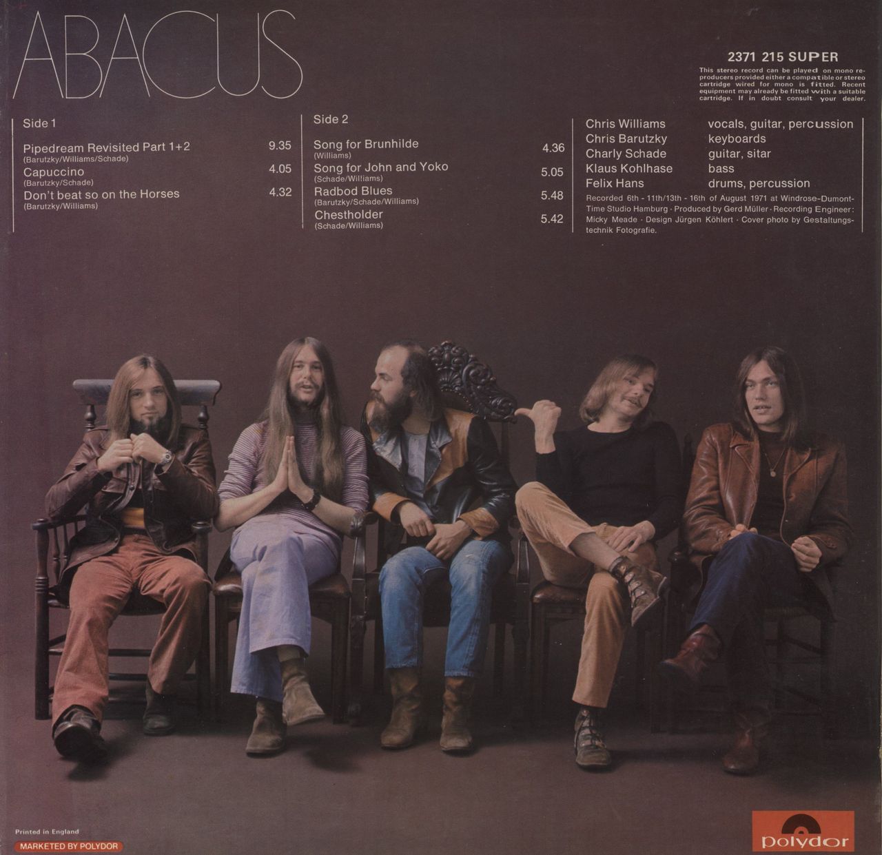 Abacus Abacus UK Vinyl LP