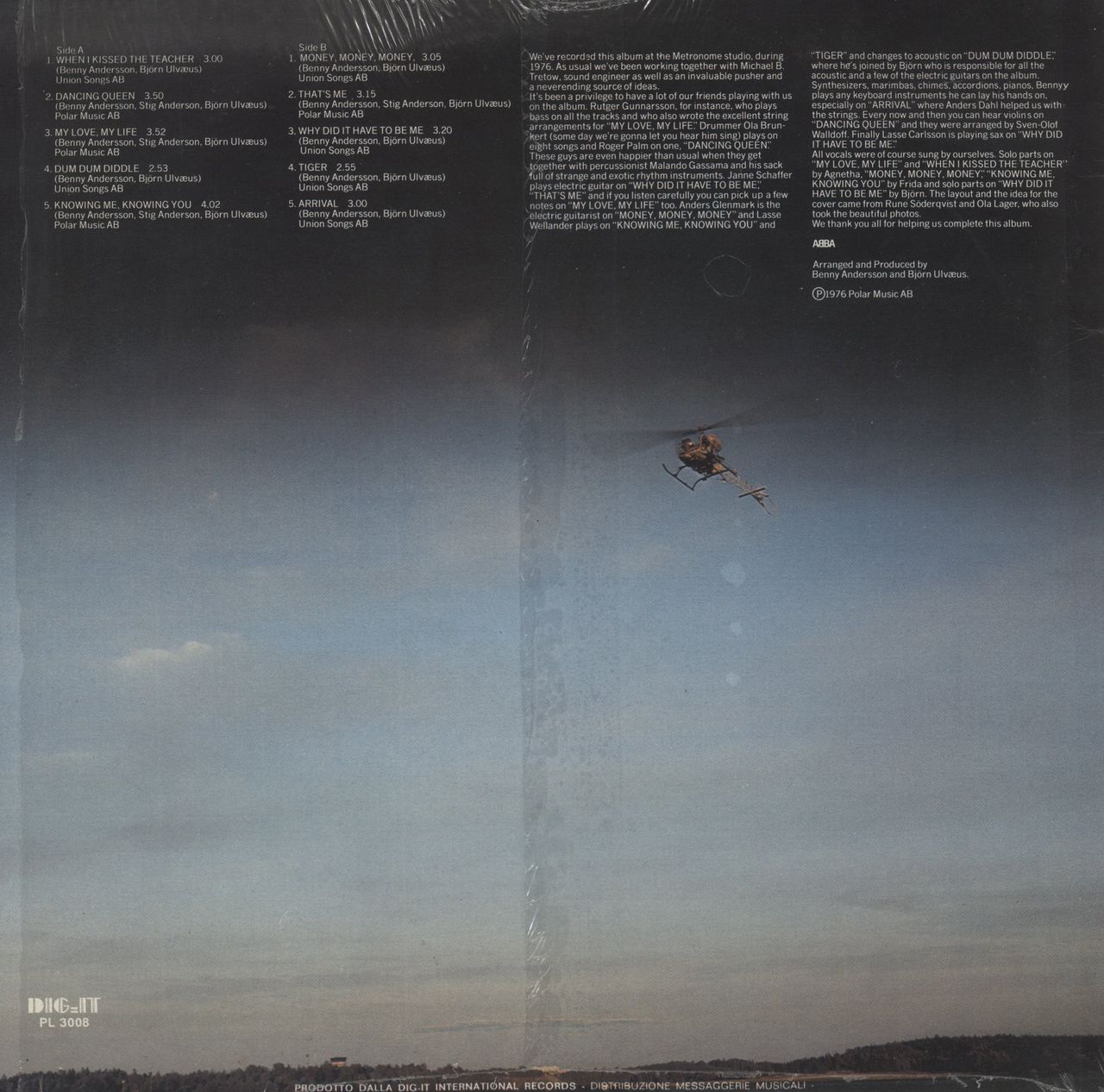 Abba Arrival - Shrink Italian Vinyl LP