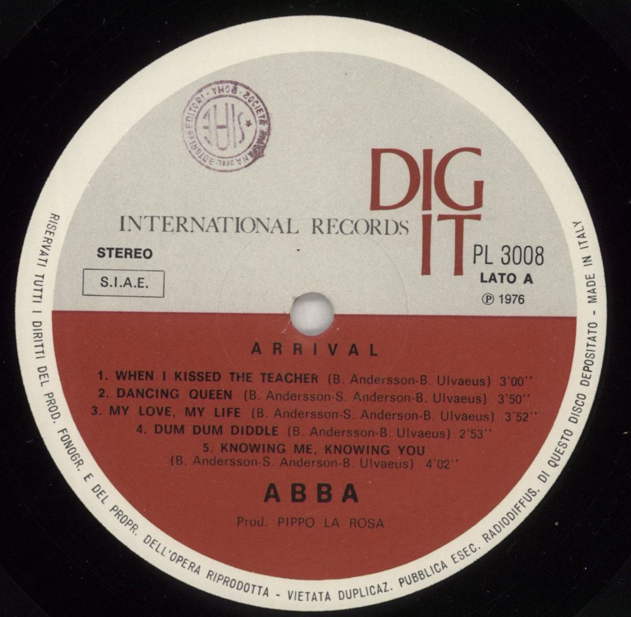 Abba Arrival - Shrink Italian Vinyl LP
