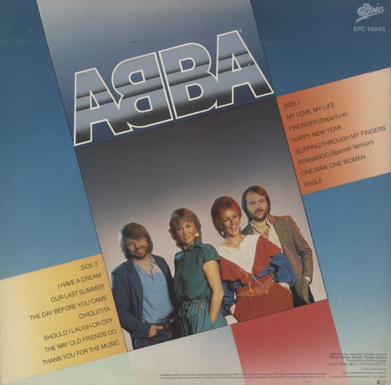 Abba Thank You For The Music: A Collection Of Love Songs - Sticker - Shrink UK Vinyl LP