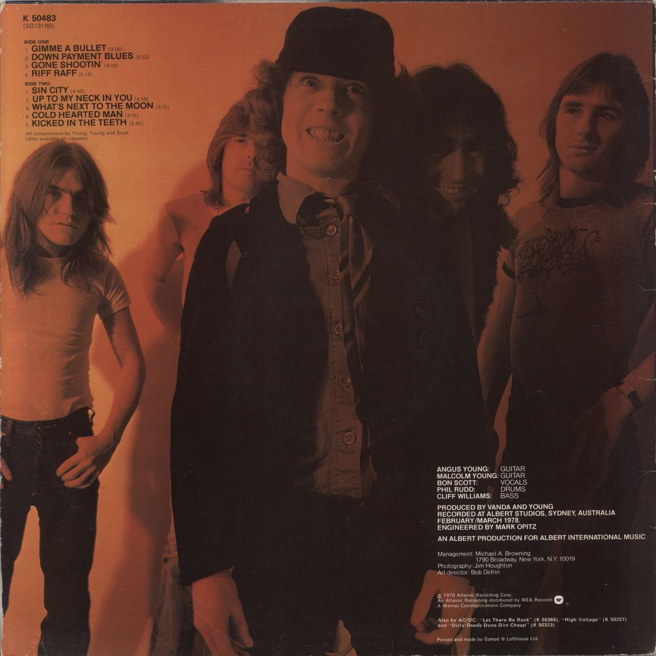 AC/DC Powerage - Cold Hearted Man - A1/B1 - VG UK Vinyl LP