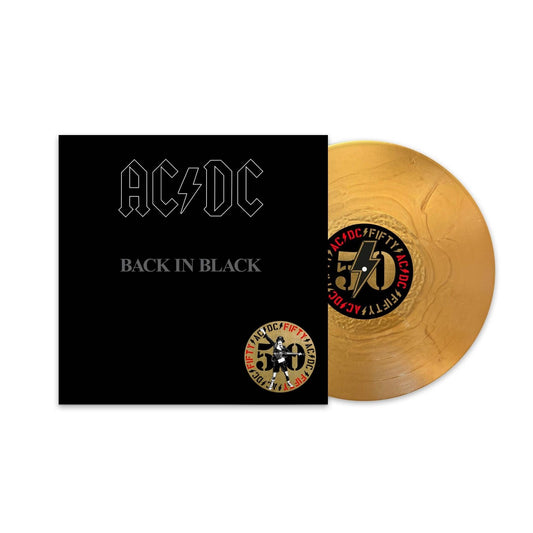 AC/DC - Back In Black - Gold Vinyl LP Record