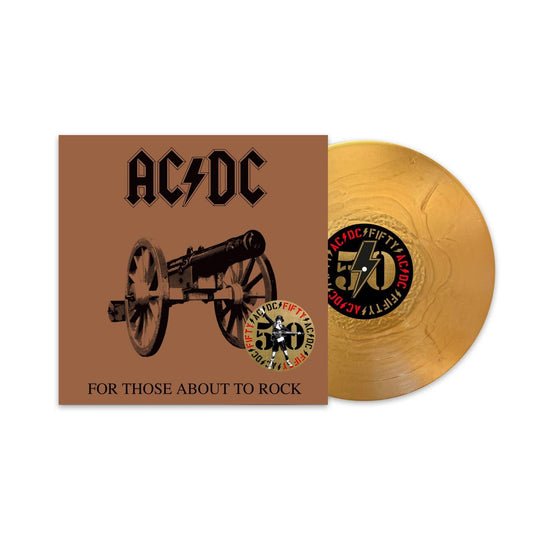 AC/DC - For Those About To Rock (We Salute You) - Gold Vinyl LP Record