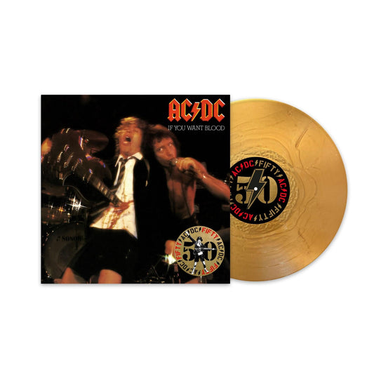AC/DC - If You Want Blood You've Got It -  Gold Vinyl LP Record