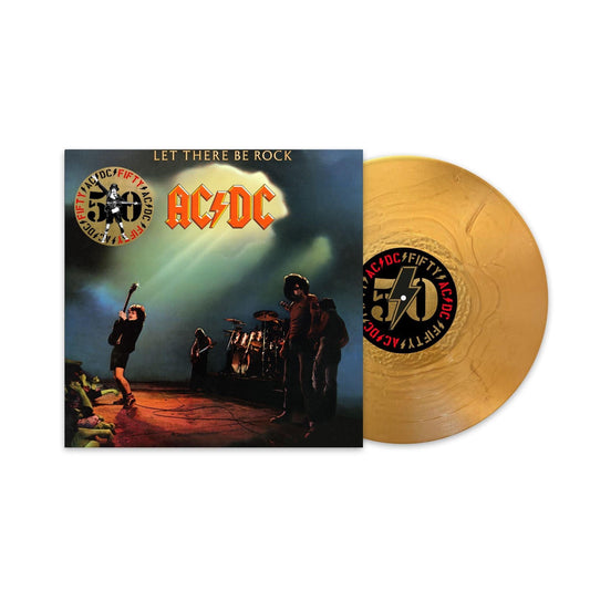 AC/DC - Let There Be Rock- Gold Vinyl LP Record