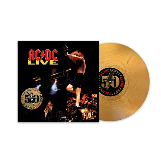 AC/DC - LIVE - Gold Vinyl LP Record