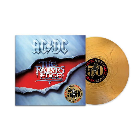 AC/DC - The Razors Edge - Gold Vinyl LP Record