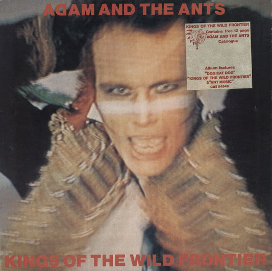 Adam & The Ants Kings Of The Wild Frontier - Stickered sleeve + Catalogue - EX UK Vinyl LP