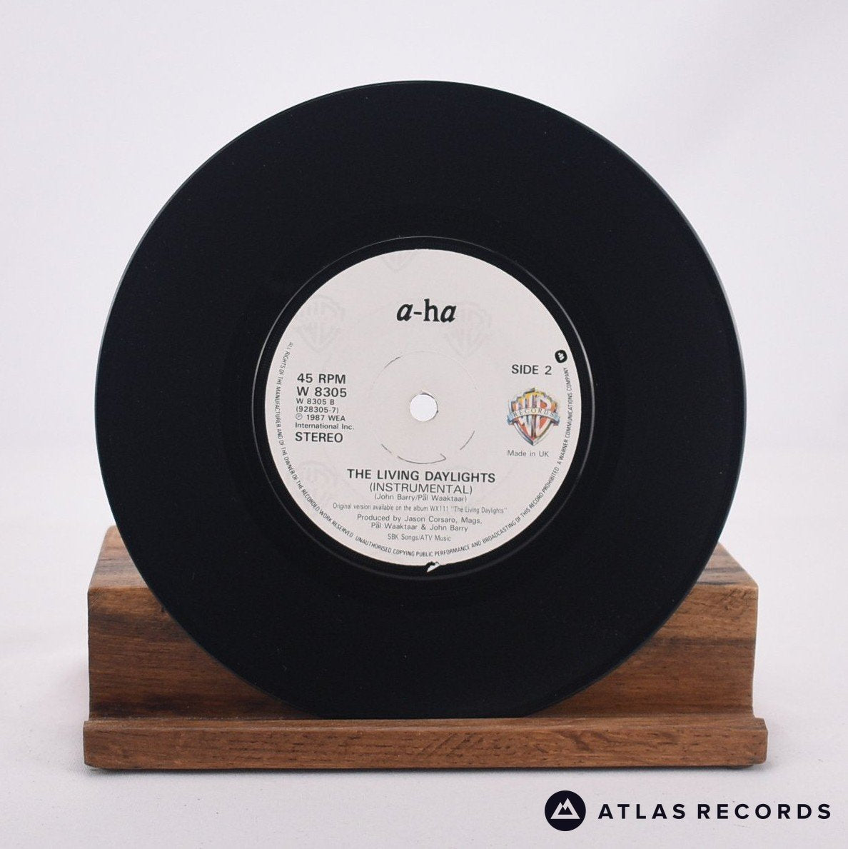 a-ha - The Living Daylights - Die-Cut Sleeve Gatefold 7" Vinyl Record - EX/VG+