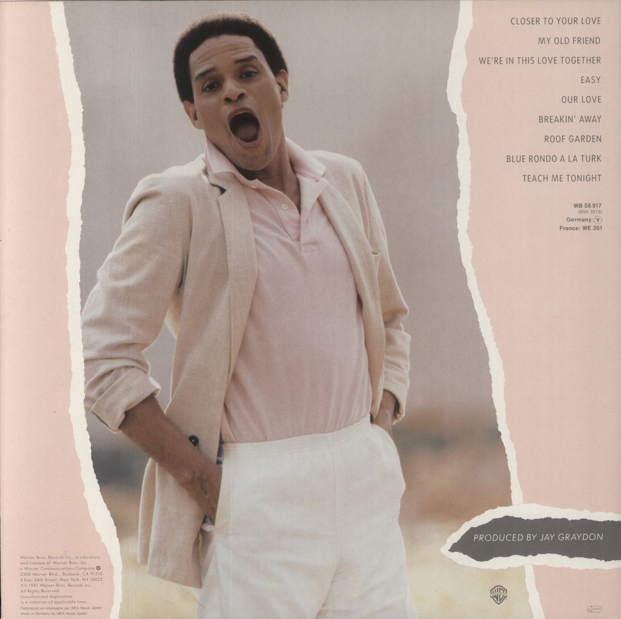 Al Jarreau Breakin' Away German Vinyl LP