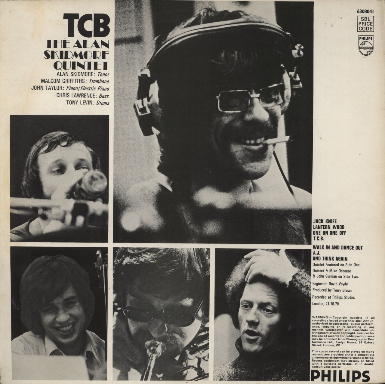 Alan Skidmore TCB - 1st - EX UK Vinyl LP