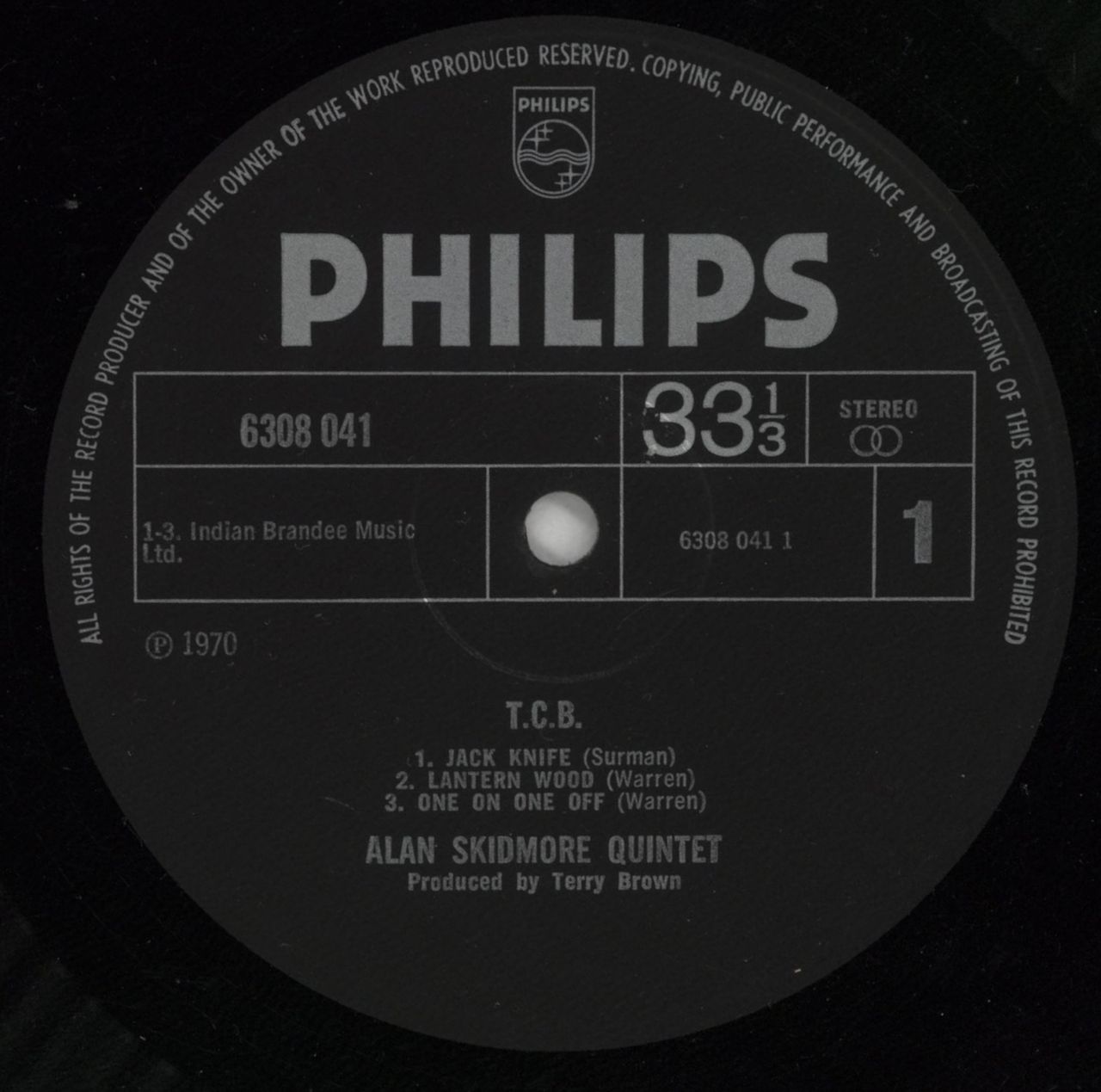 Alan Skidmore TCB - 1st - EX UK Vinyl LP