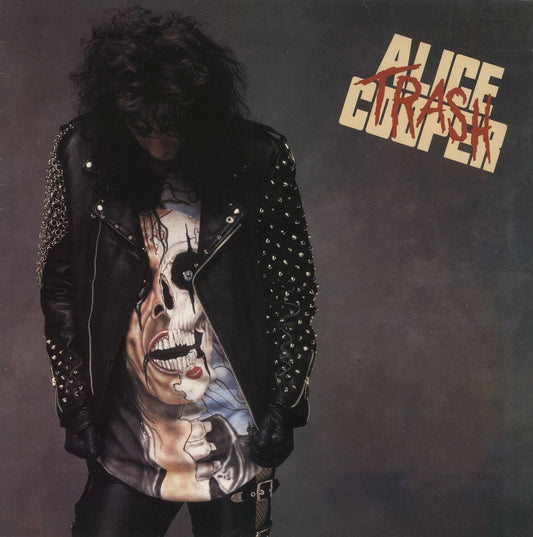 Alice Cooper Trash - Promo Stamped UK Vinyl LP