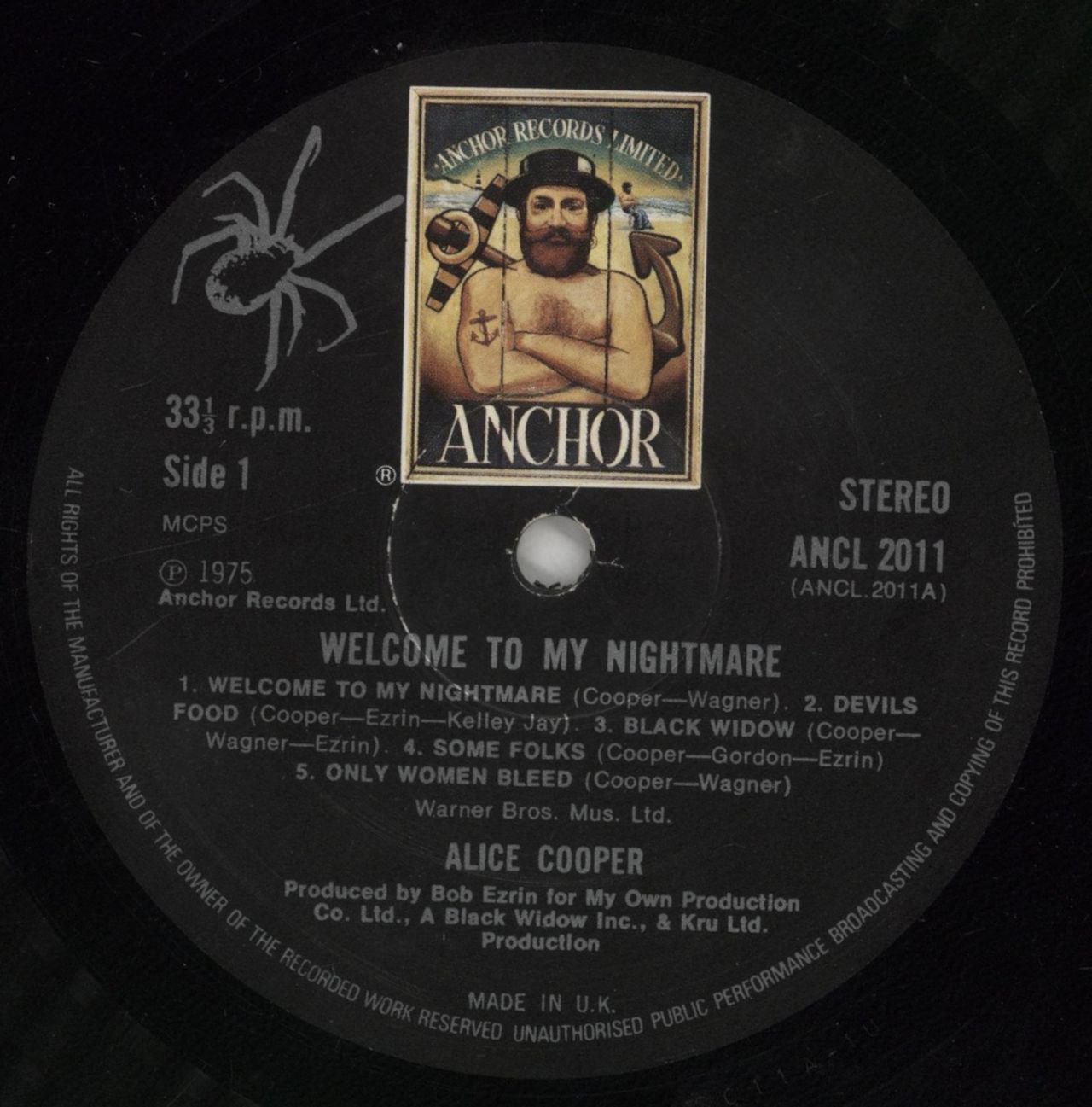 Alice Cooper Welcome To My Nightmare - Laminated - VG UK Vinyl LP