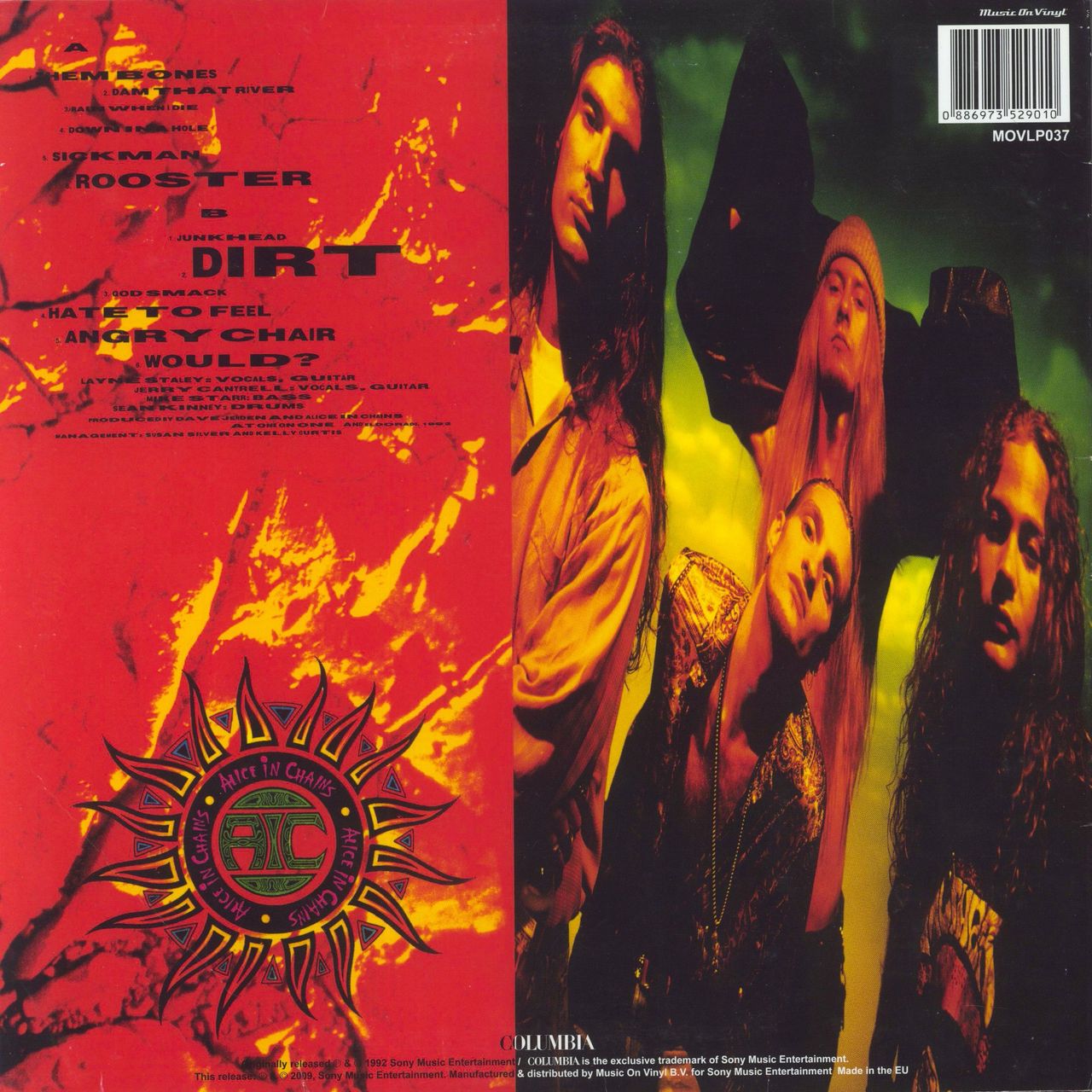 Alice In Chains Dirt - 180gm - VG UK Vinyl LP