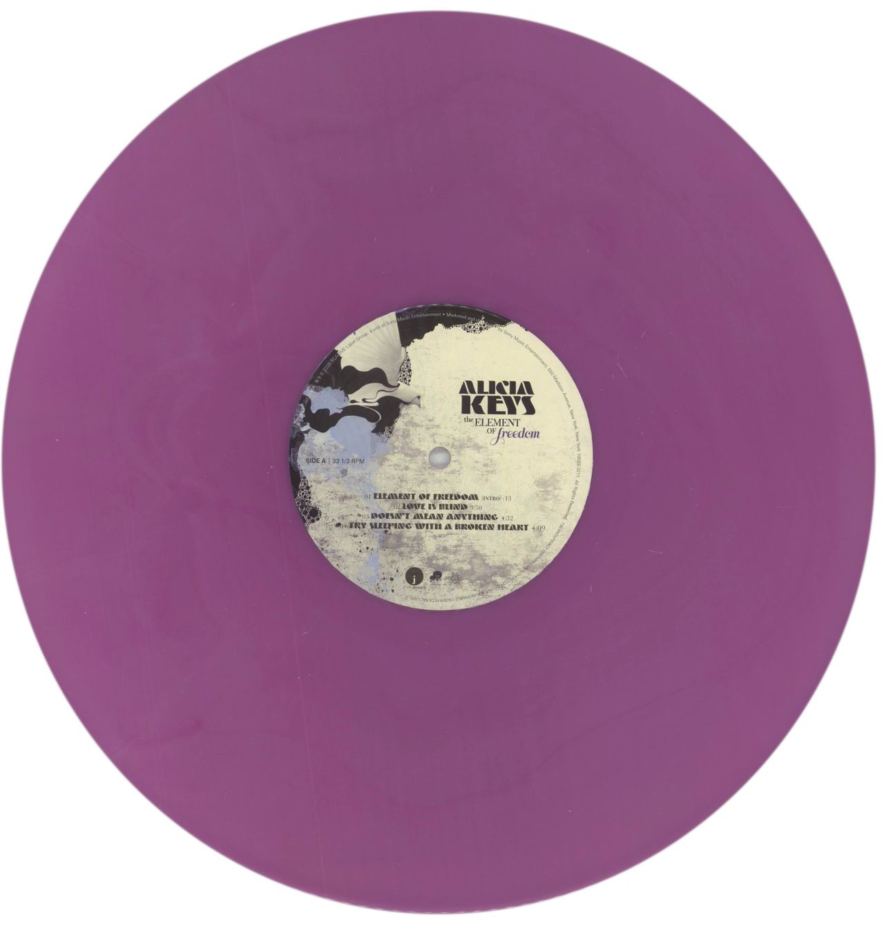 Alicia Keys The Element Of Freedom - Lilac Vinyl - EX US 2-LP vinyl set