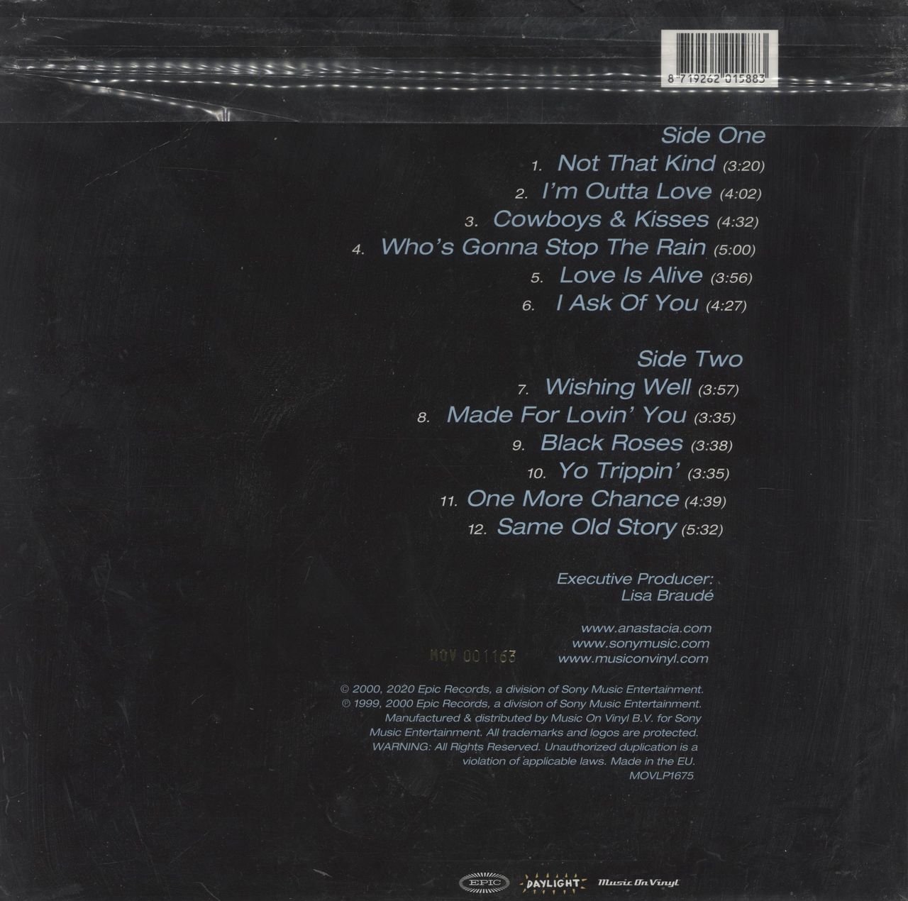 Anastacia Not That Kind UK Vinyl LP