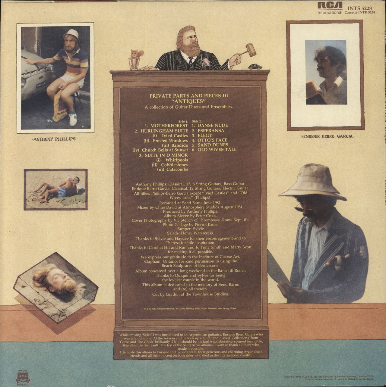 Anthony Phillips Private Parts & Pieces 3 - Antiques UK Vinyl LP