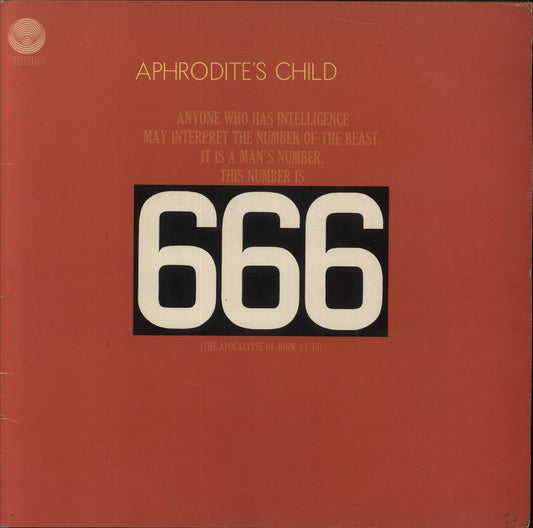 Aphrodite's Child 666 - 1st - VG UK 2-LP vinyl set