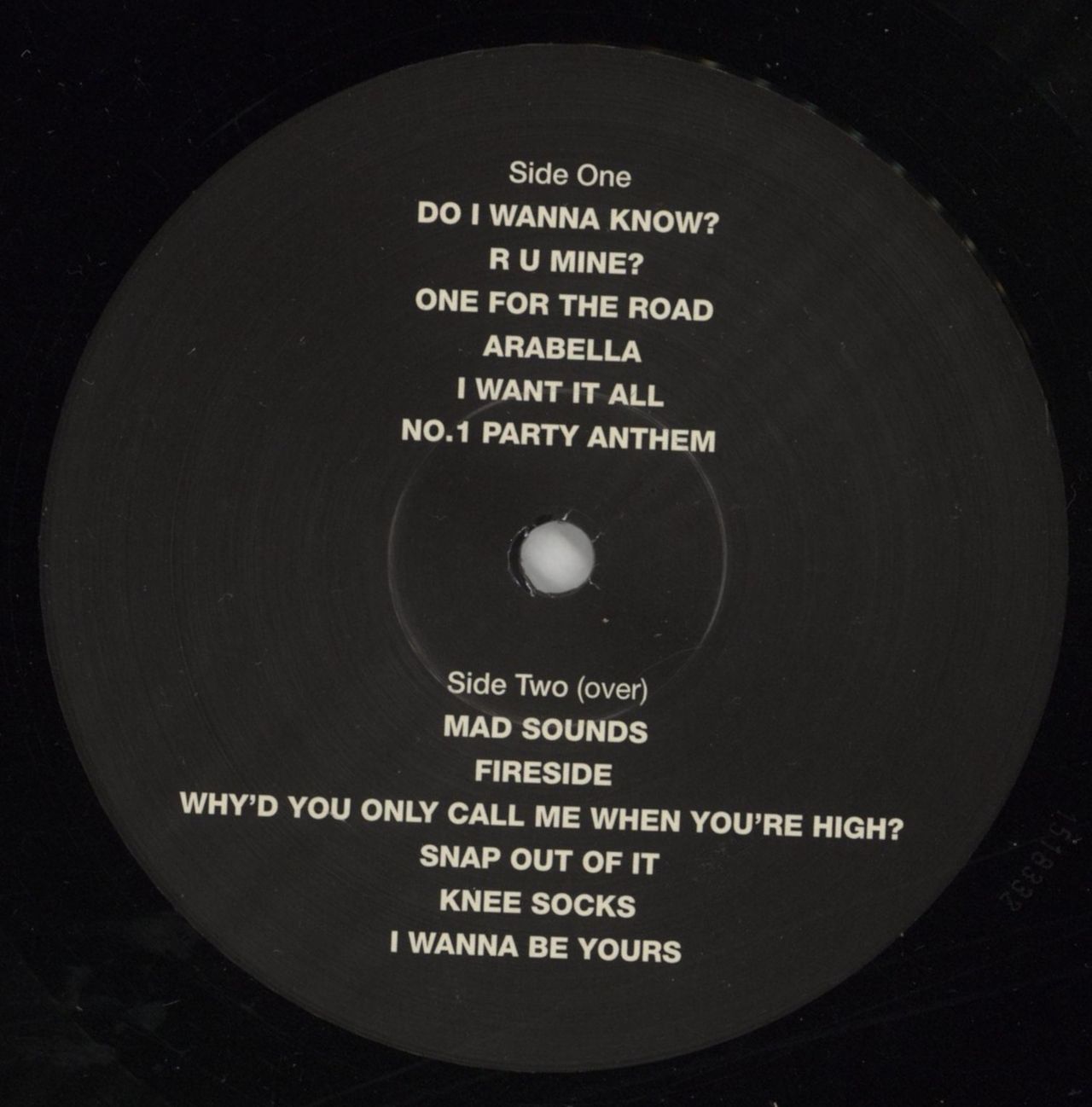 Arctic Monkeys AM UK Vinyl LP