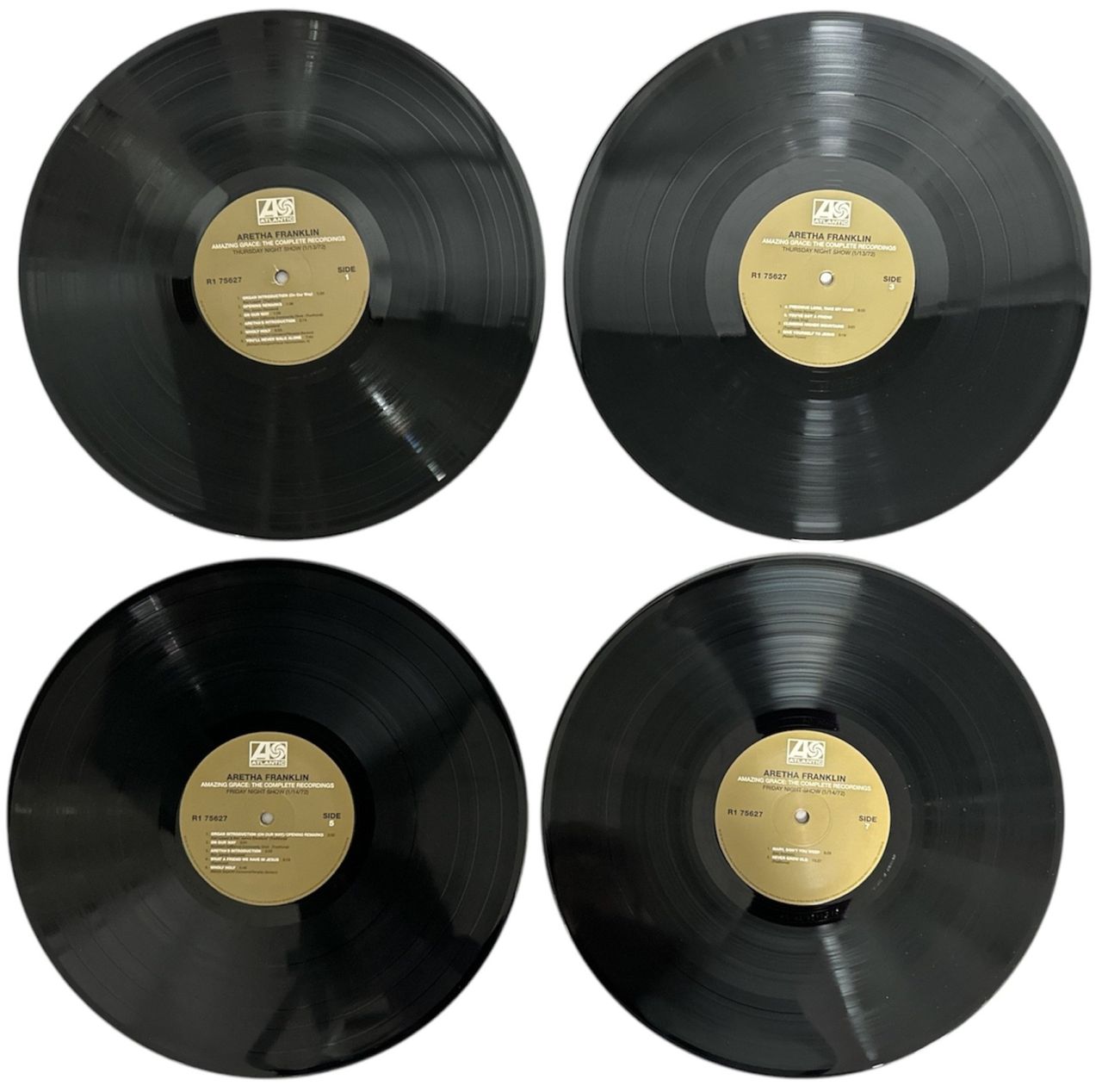 Aretha Franklin Amazing Grace The Complete Recordings UK 4-LP vinyl set