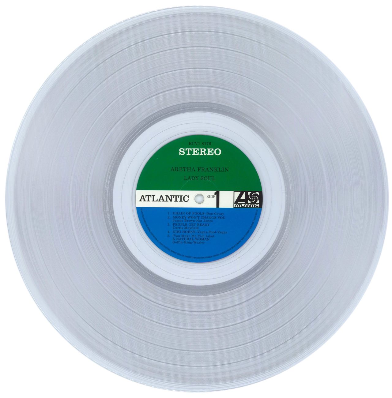 Aretha Franklin Lady Soul - Crystal Clear Vinyl UK Vinyl LP